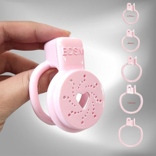 3D-Printed Flat Chastity Cage For Sissy