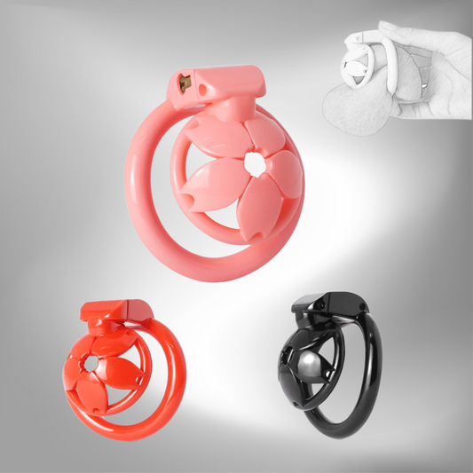 Small 3D Printed Sakura Chastity Cage