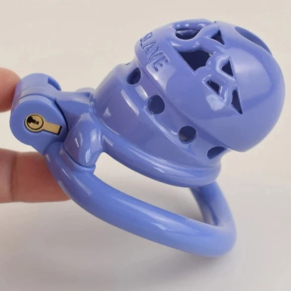 5 Colors Small Plastic Chastity Cage with 4 Sizes Penis Rings Sex Slave BDSM Toy Chastity Device