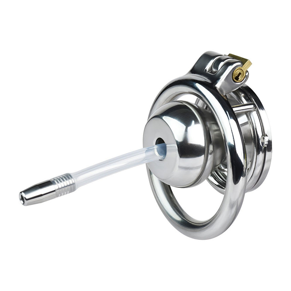 2024 NEW Butterfly Inverted Chastity Cage with Removable Soft Catheter Negative Cock Cage