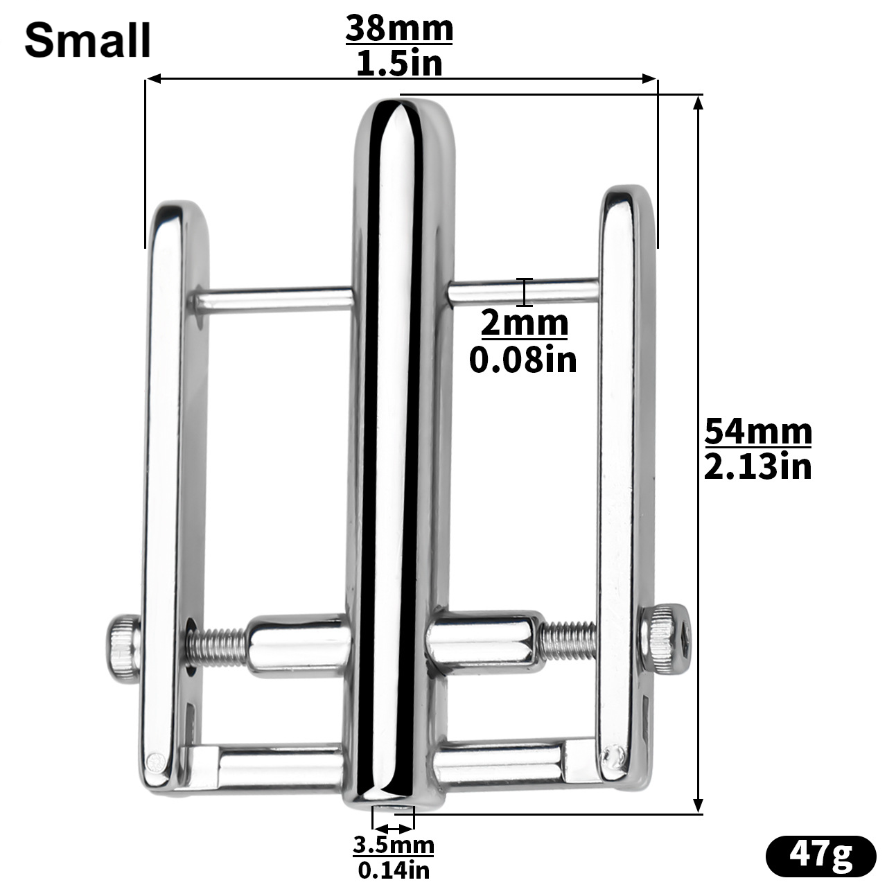 Double-Sided PA Lock Piercing Clamp – Painless Prince Albert Hole Puncher