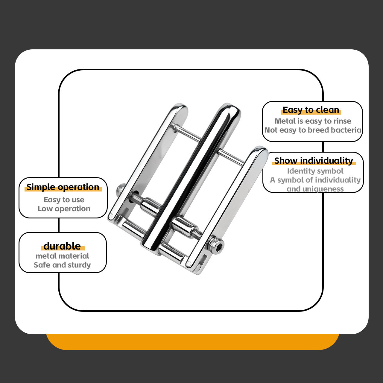 Double-Sided PA Lock Piercing Clamp – Painless Prince Albert Hole Puncher
