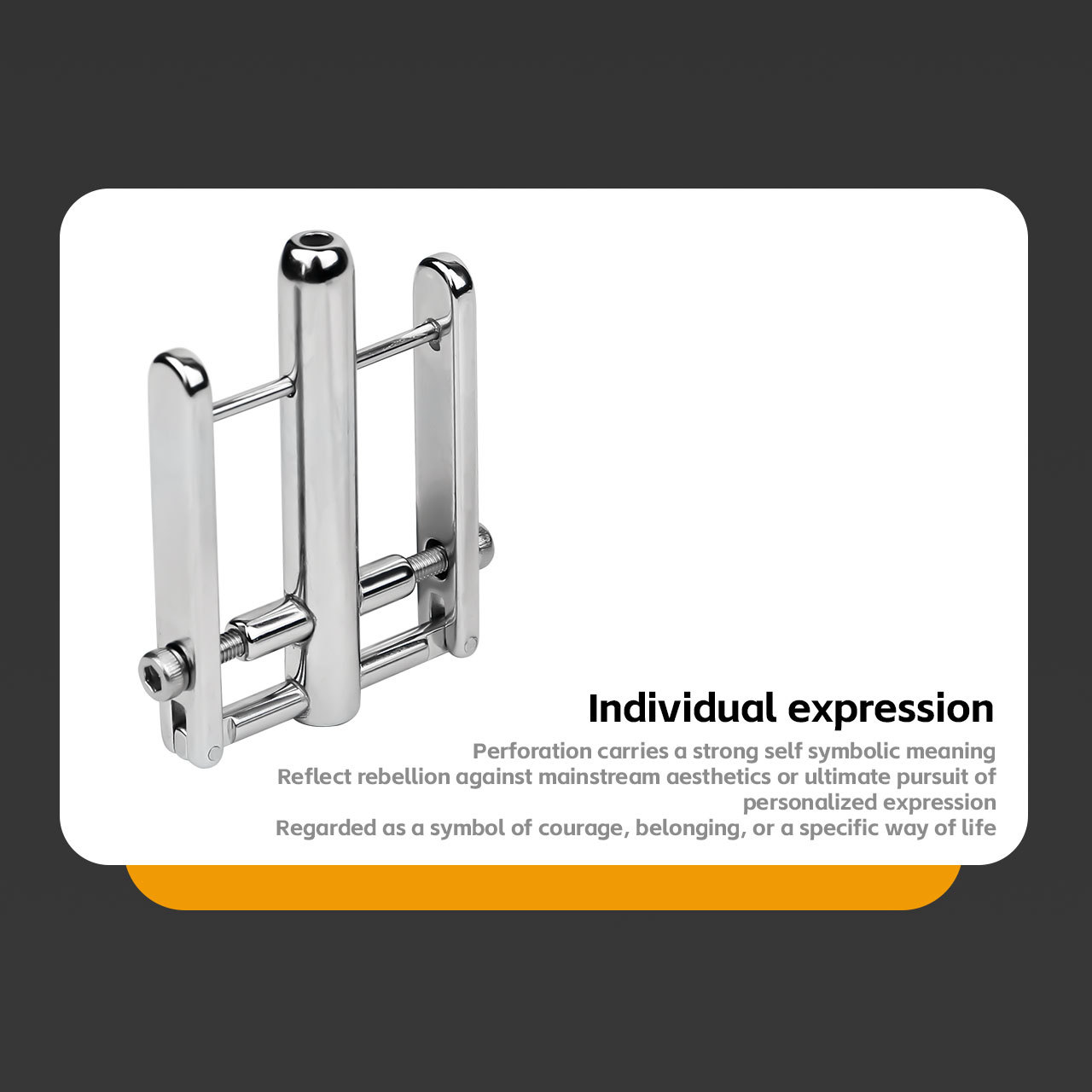Double-Sided PA Lock Piercing Clamp – Painless Prince Albert Hole Puncher