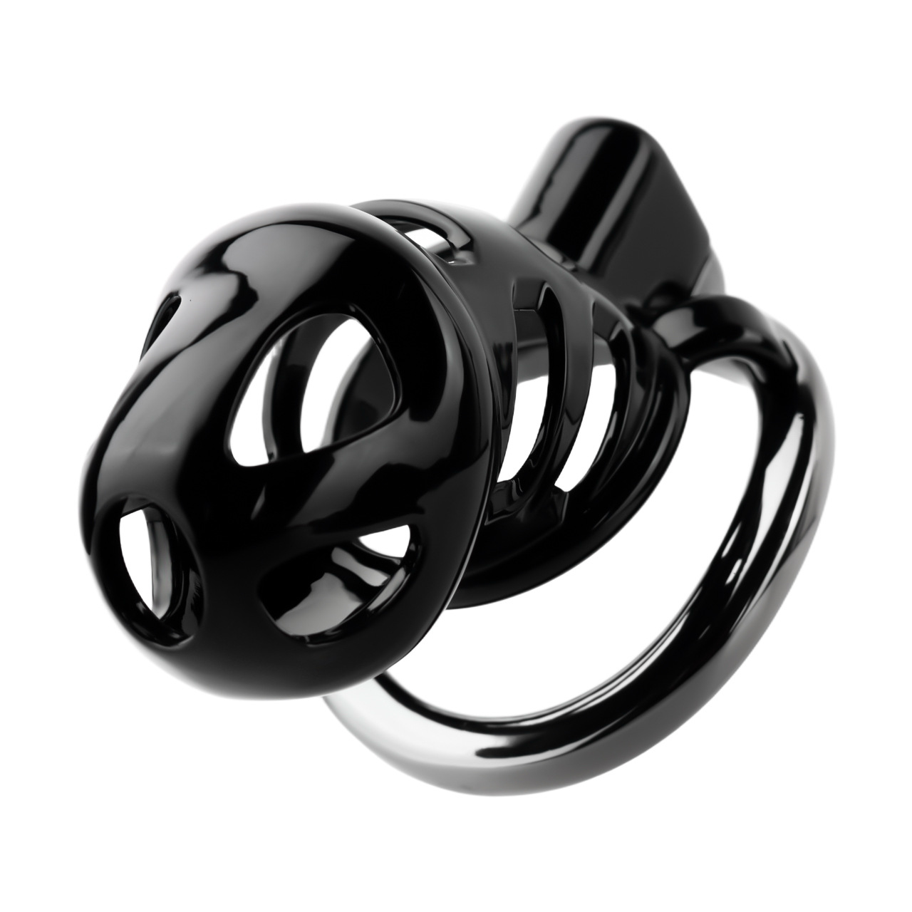 Resin & Aluminum Alloy Ventilated Cobra Chastity Cage