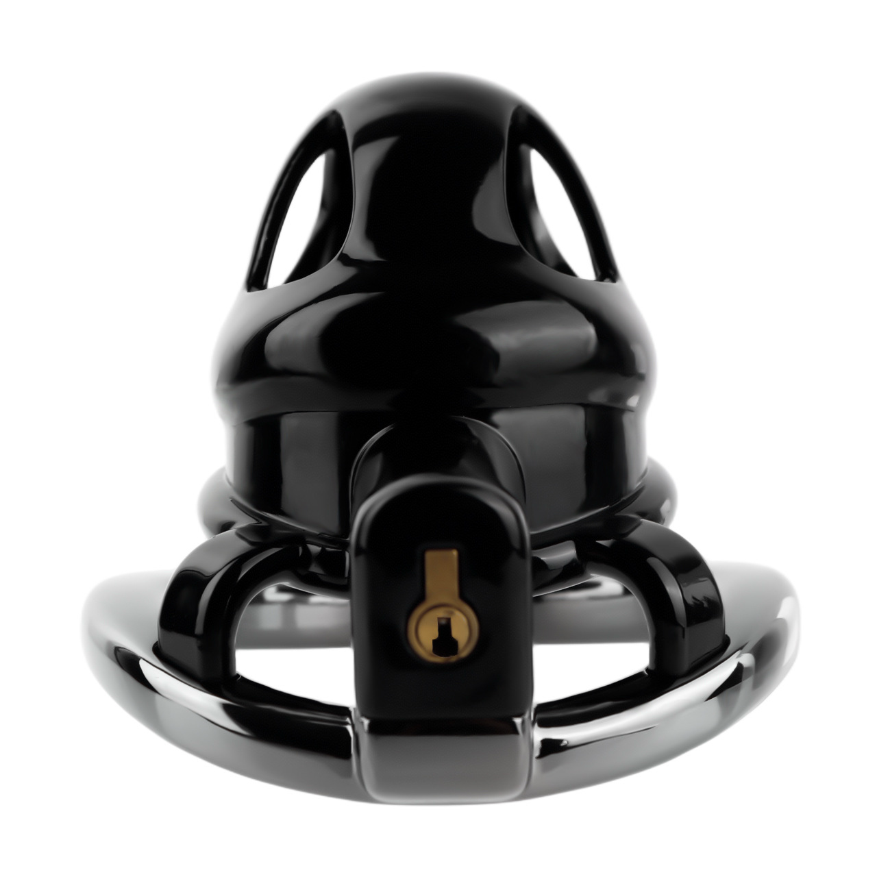 Resin & Aluminum Alloy Ventilated Cobra Chastity Cage