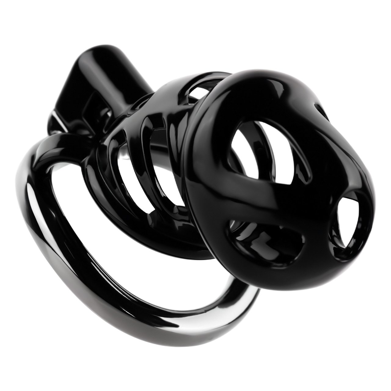 Resin & Aluminum Alloy Ventilated Cobra Chastity Cage