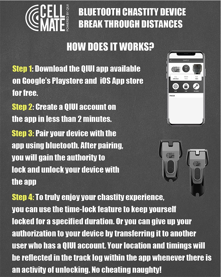 Cellmate2 Remote Electric Shock Male Chastity Device - InvertedChastity