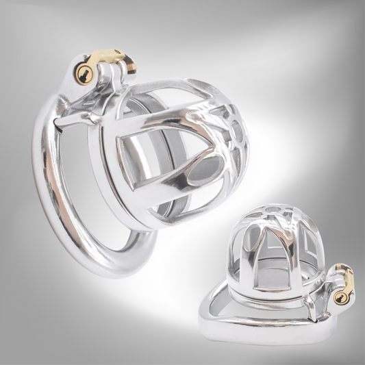 Small Metal Chastity Cage with Urine Hole
