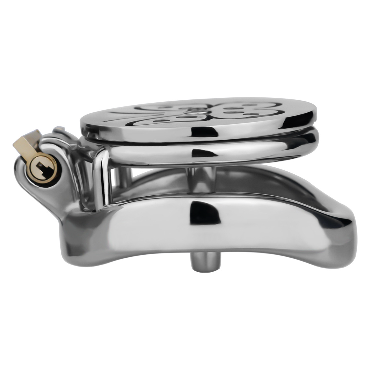 Chic Steel Butterfly Flat Chastity Cage for Sissy Training Urethral Cock Lock BDSM Toy for Men