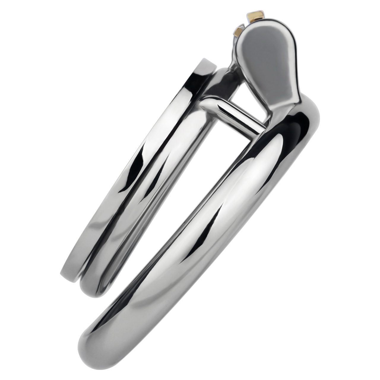 Chic Steel Butterfly Flat Chastity Cage for Sissy Training Urethral Cock Lock BDSM Toy for Men