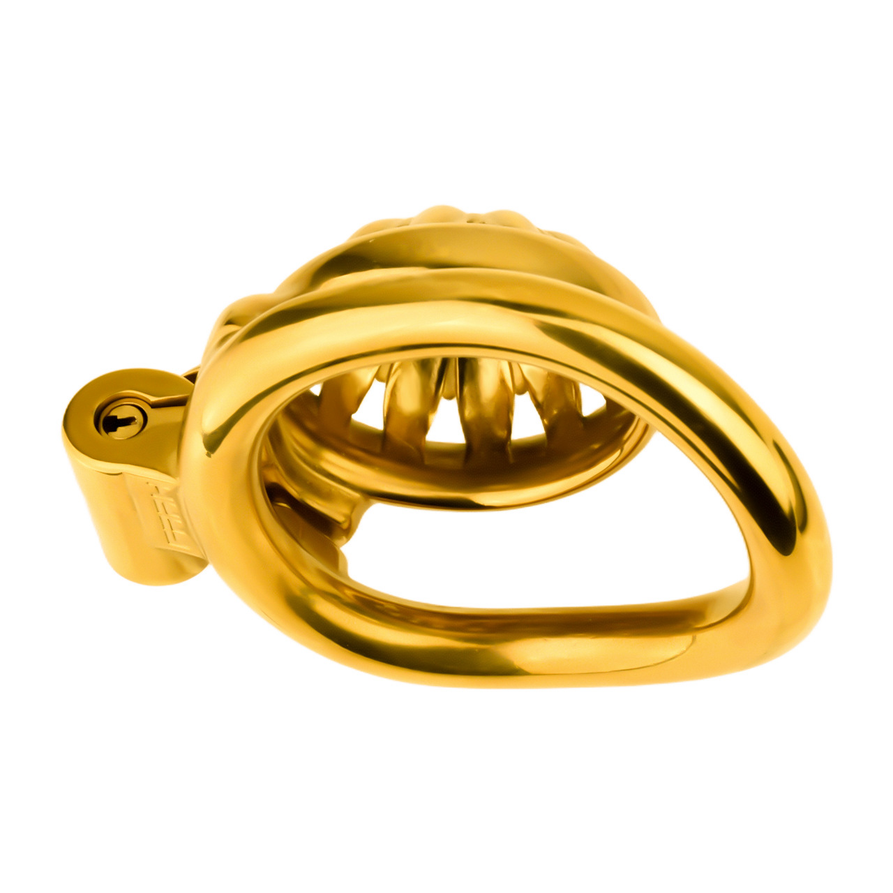 Gold Sunflower Tiny Chastity Cage Small Metal CockCage For Men Sissy Gay