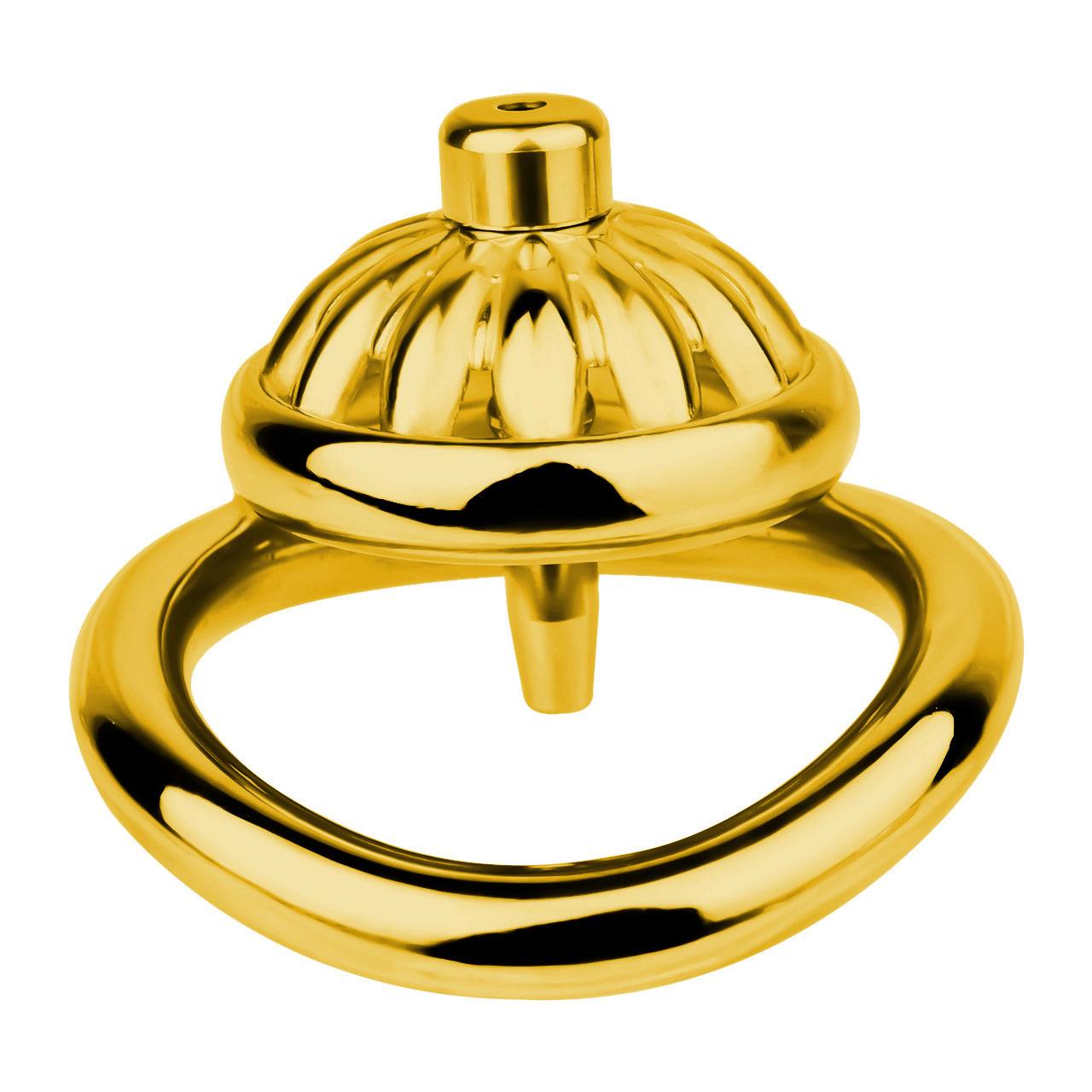 Gold Sunflower Tiny Chastity Cage Small Metal CockCage For Men Sissy Gay