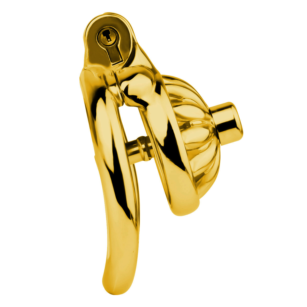 Gold Sunflower Tiny Chastity Cage Small Metal CockCage For Men Sissy Gay