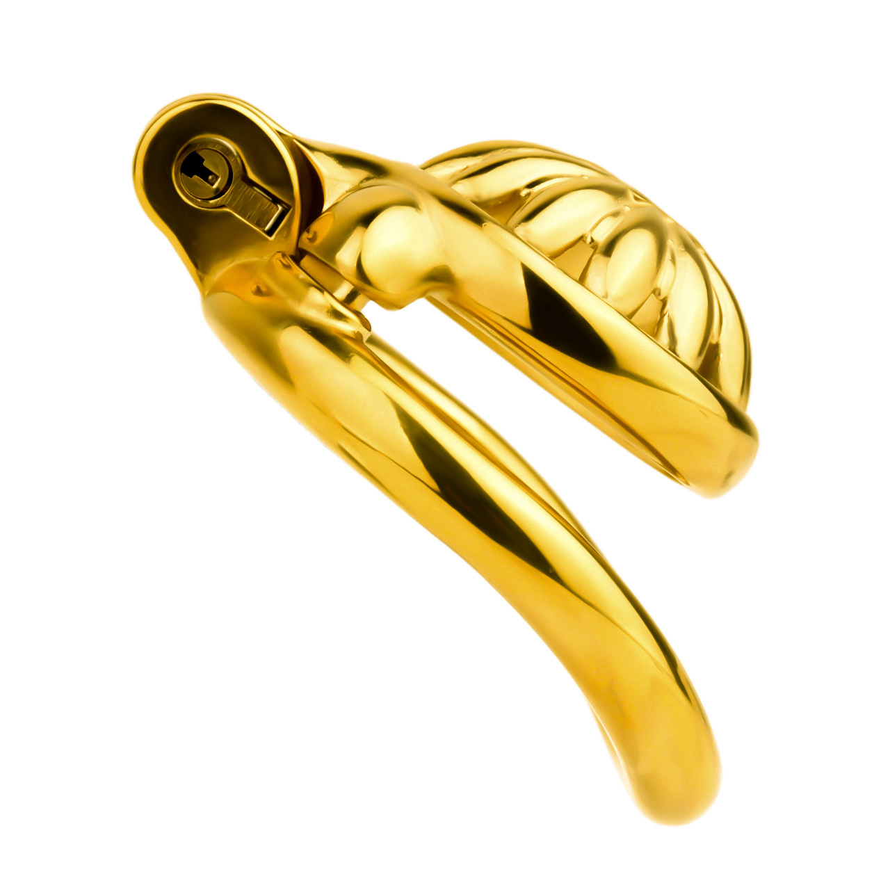 Gold Sunflower Tiny Chastity Cage Small Metal CockCage For Men Sissy Gay