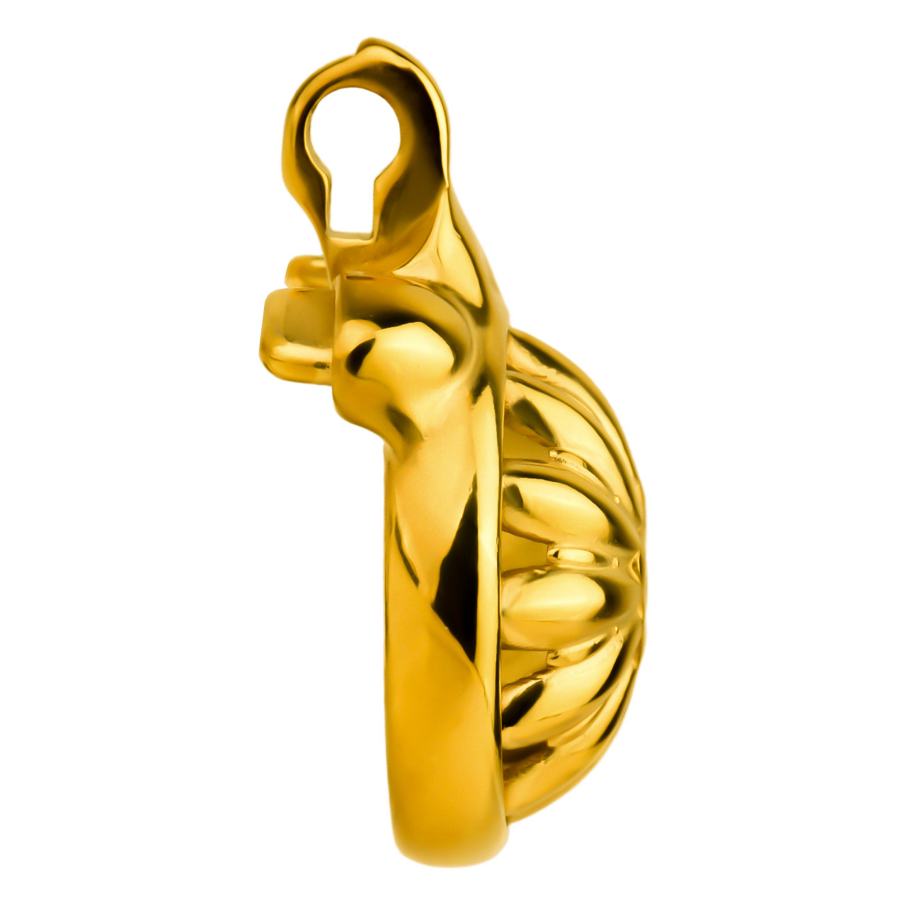 Gold Sunflower Tiny Chastity Cage Small Metal CockCage For Men Sissy Gay