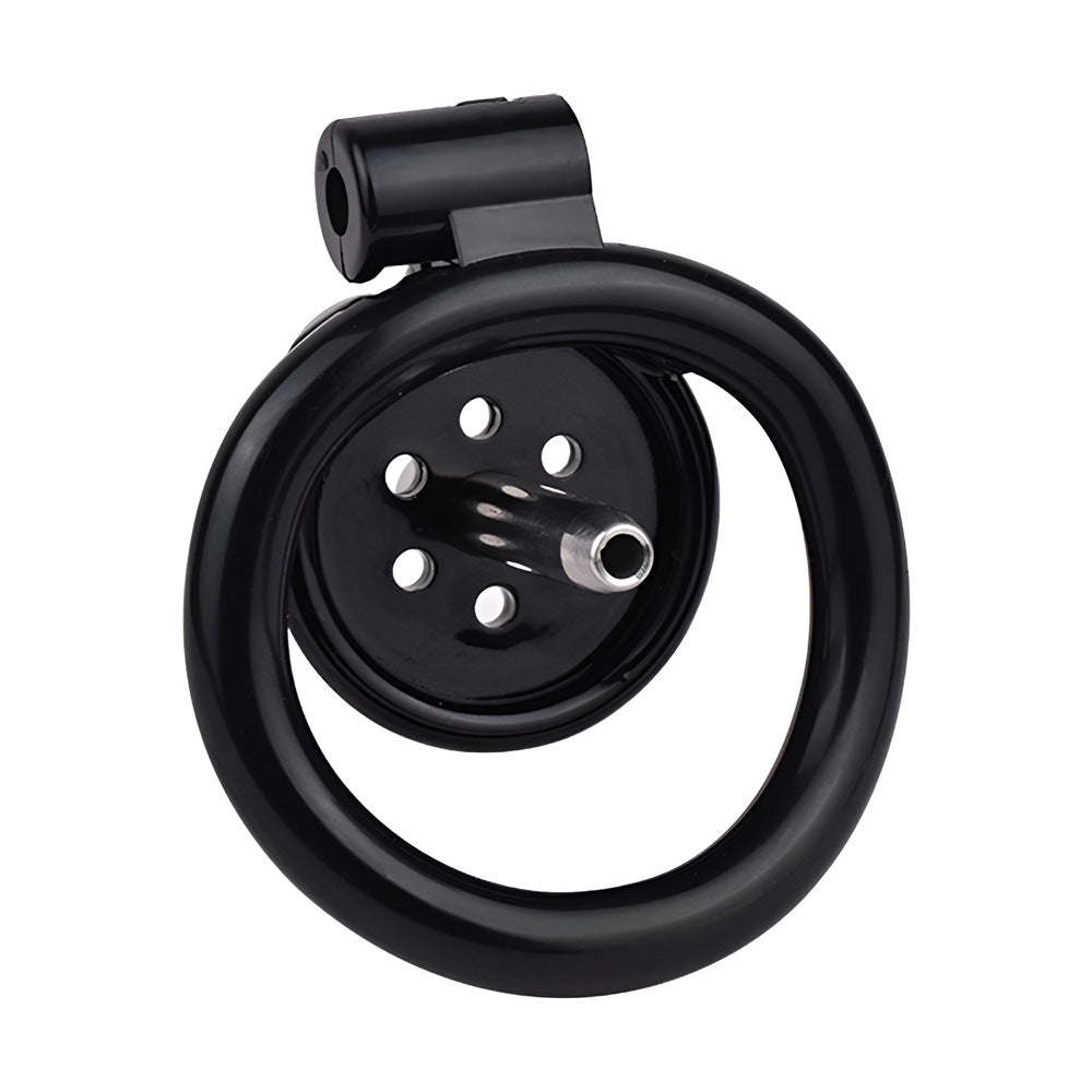 NEW Resin Flat Chastity Cage Belt with Metal Catheter-InvertedChastity