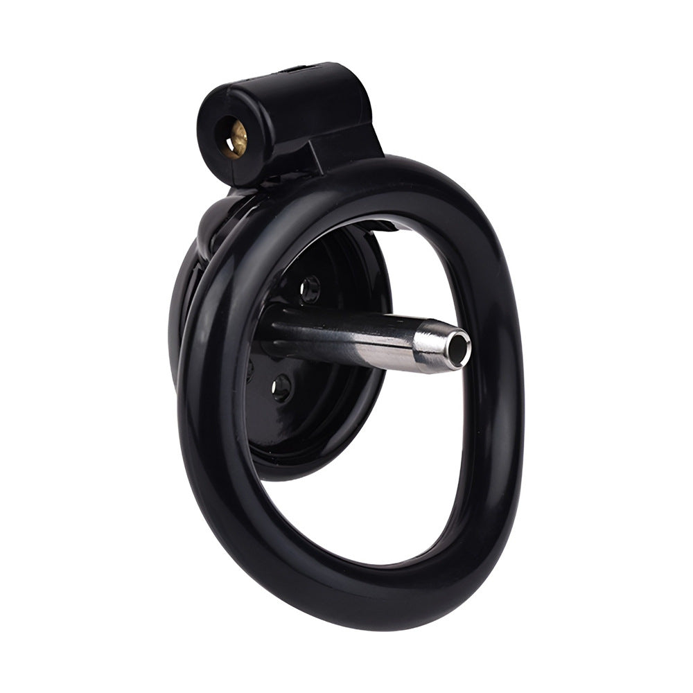 NEW Resin Flat Chastity Cage Belt with Metal Catheter-InvertedChastity