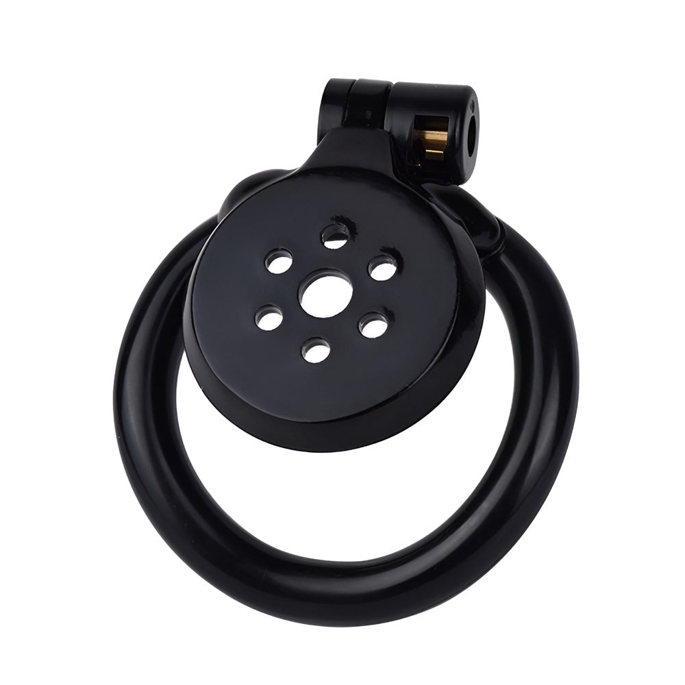 NEW Resin Flat Chastity Cage Belt with Metal Catheter-InvertedChastity