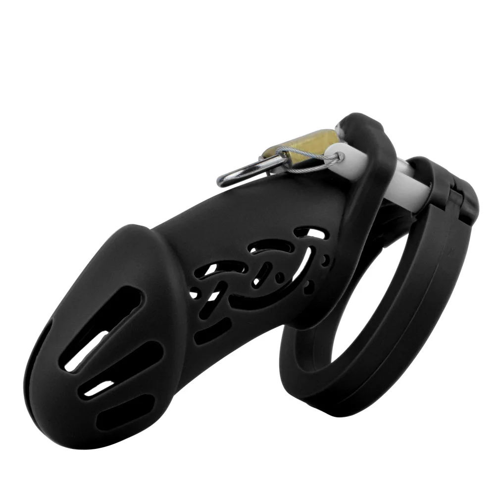 Soft Silicone Chastity Cage with Strap Comfortable Modern Cock Cages