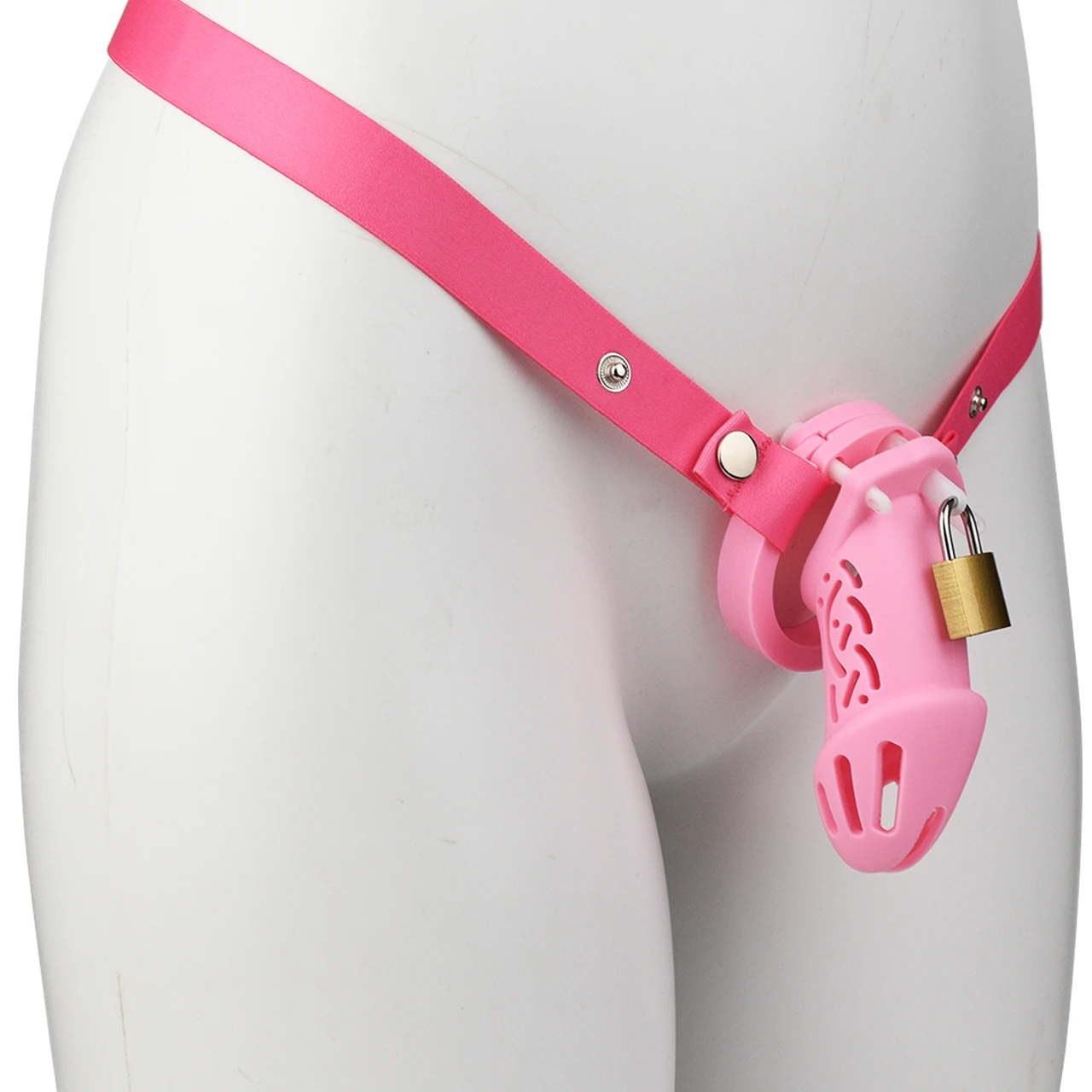 Soft Silicone Chastity Cage with Strap Comfortable Modern Cock Cages