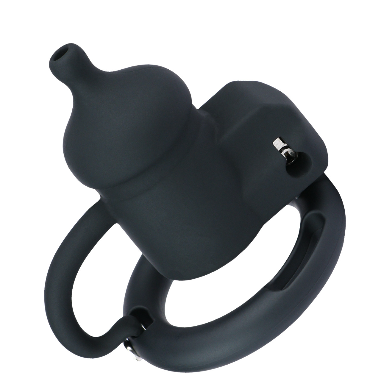 Silicone Baby Bottle Chastity Cage Soft Touch Comfy Cock Lock for Men and Sissy