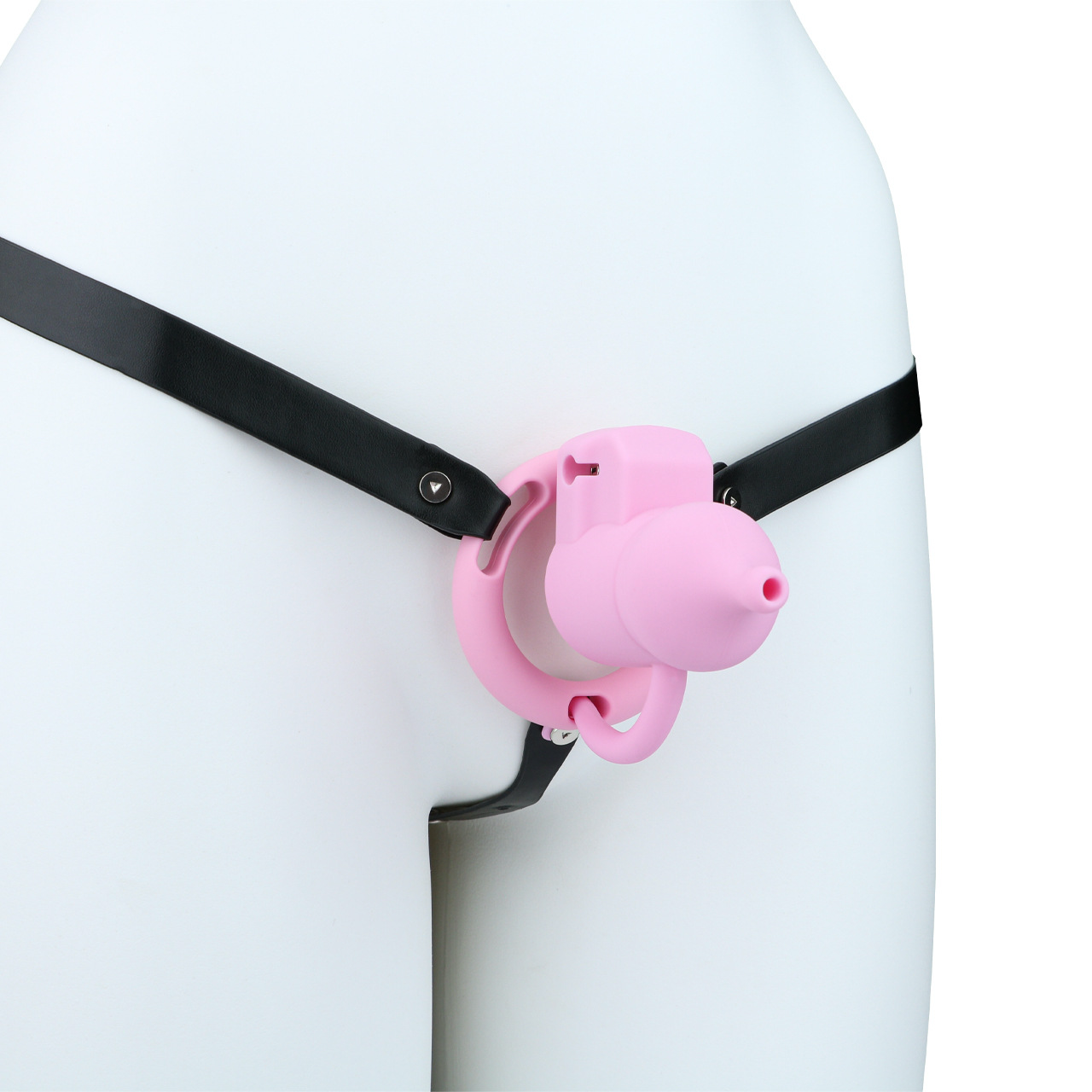 Silicone Baby Bottle Chastity Cage Soft Touch Comfy Cock Lock for Men and Sissy