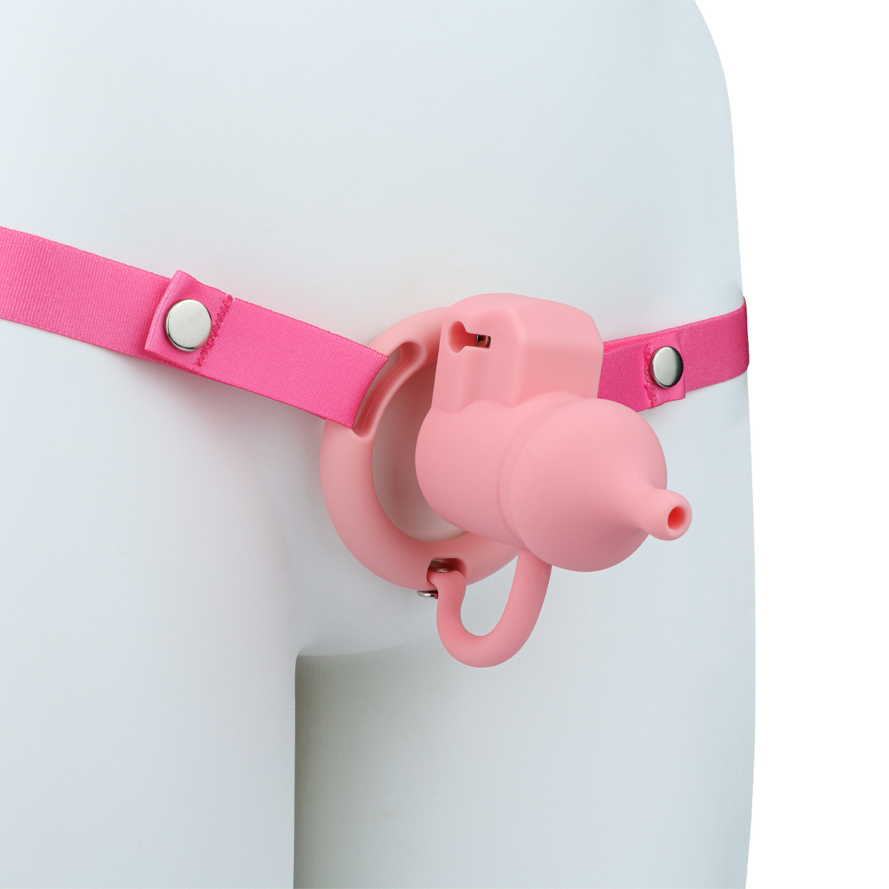 Silicone Baby Bottle Chastity Cage Soft Touch Comfy Cock Lock for Men and Sissy