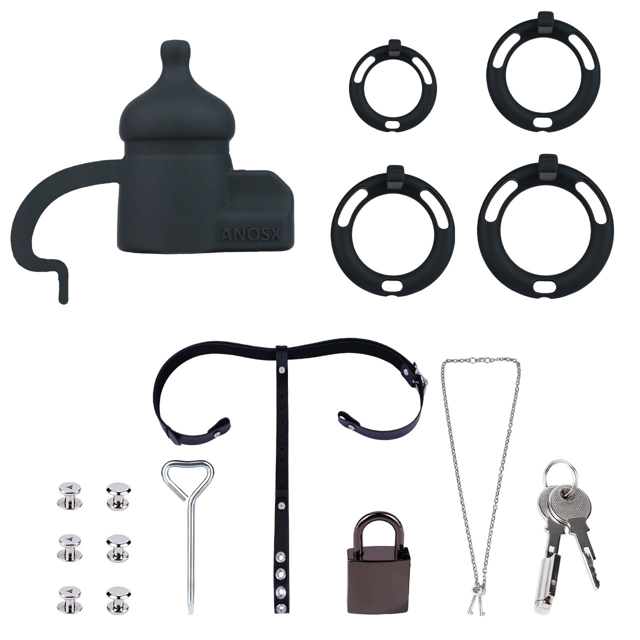 Silicone Baby Bottle Chastity Cage Soft Touch Comfy Cock Lock for Men and Sissy