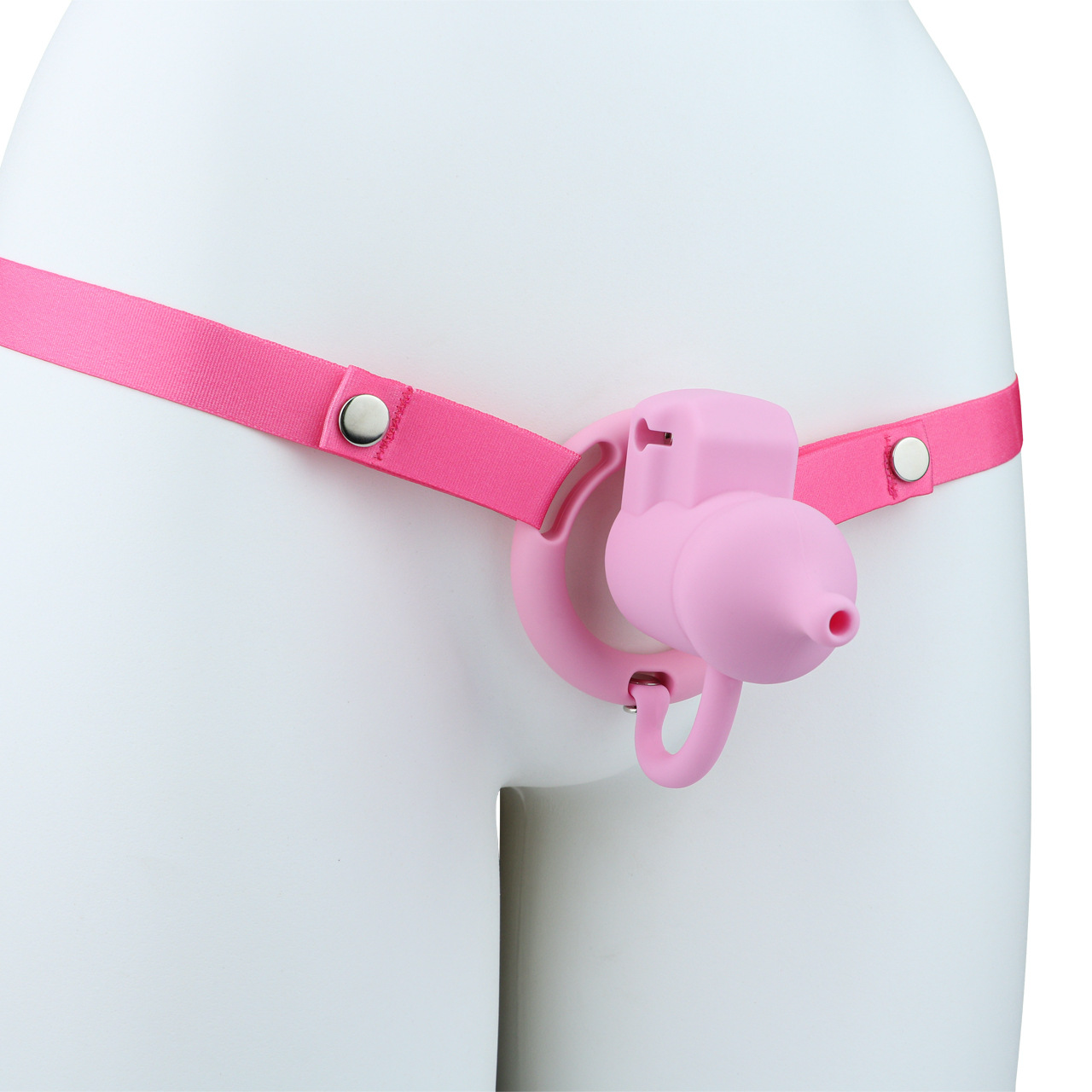 Silicone Baby Bottle Chastity Cage Soft Touch Comfy Cock Lock for Men and Sissy