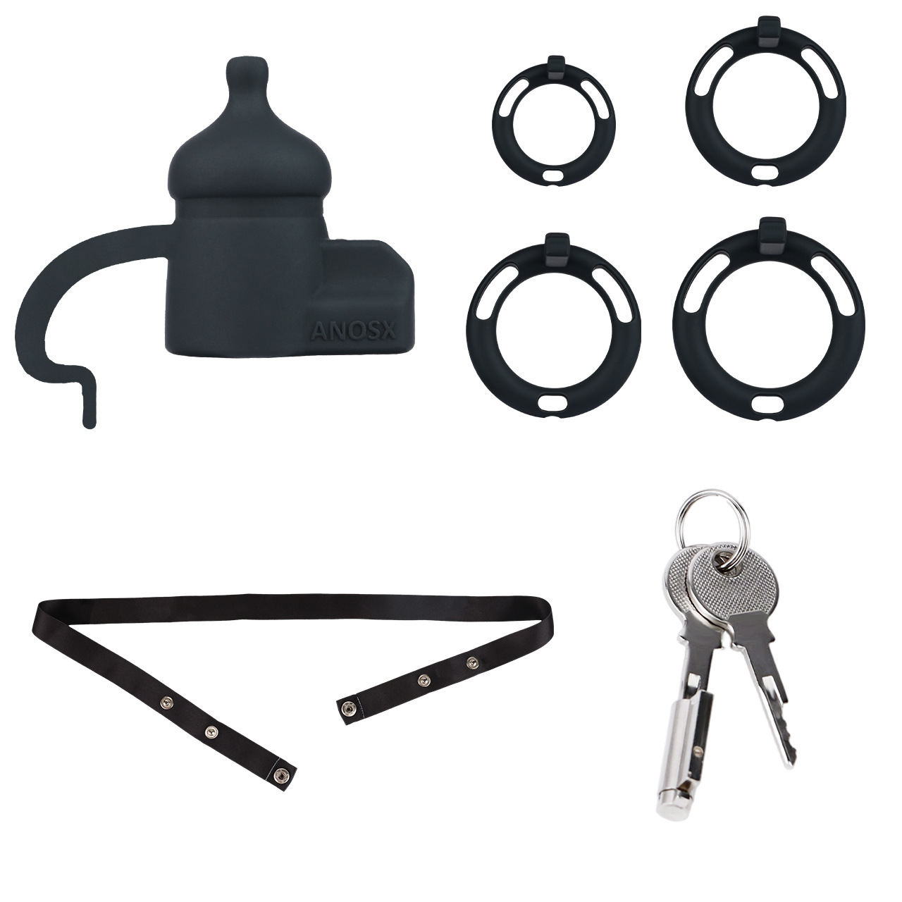 Silicone Baby Bottle Chastity Cage Soft Touch Comfy Cock Lock for Men and Sissy