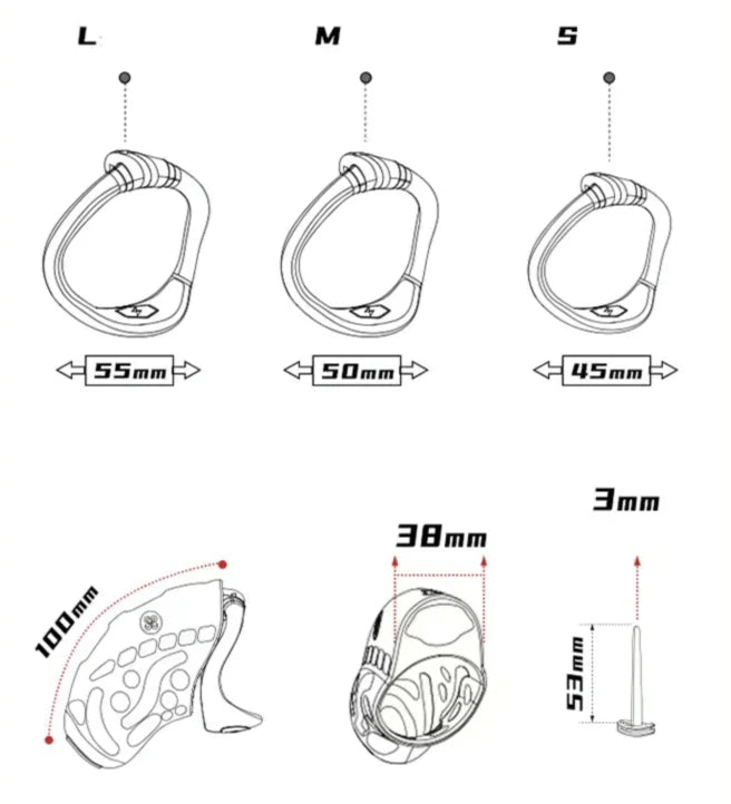 Wireless Remote Electric Shock Male Chastity Cage Device Vibrating Sex Punishment