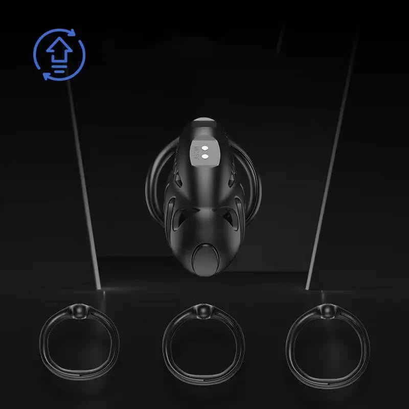 Wireless Remote Electric Shock Male Chastity Cage Device Vibrating Sex Punishment