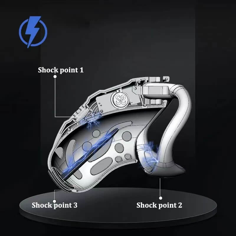 Wireless Remote Electric Shock Male Chastity Cage Device Vibrating Sex Punishment