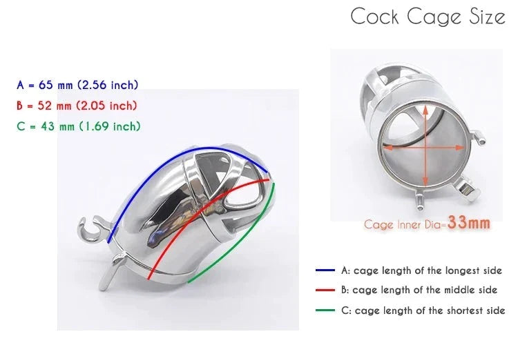 Metal Chastity Cage with Silicone Catheter Urethral Cock Cage For Men