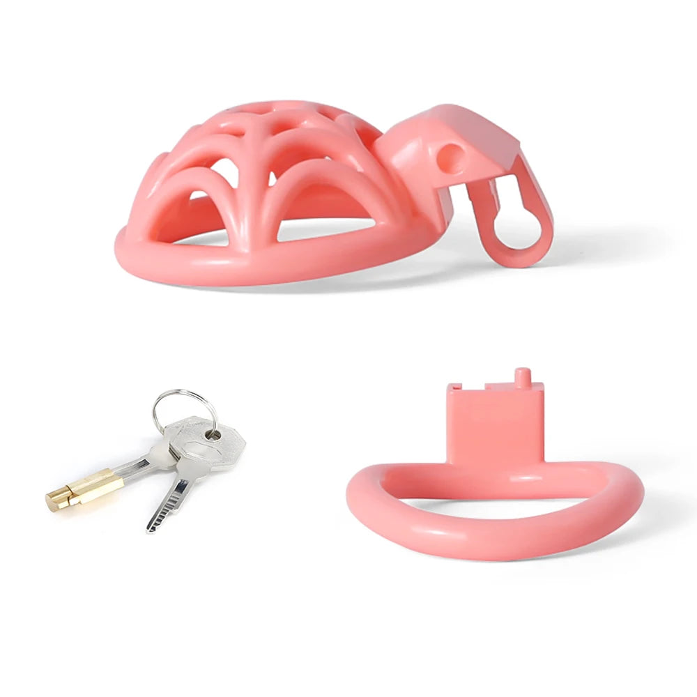 Micro Superlight 3D Printed Resin Spidernet Chastity Cage