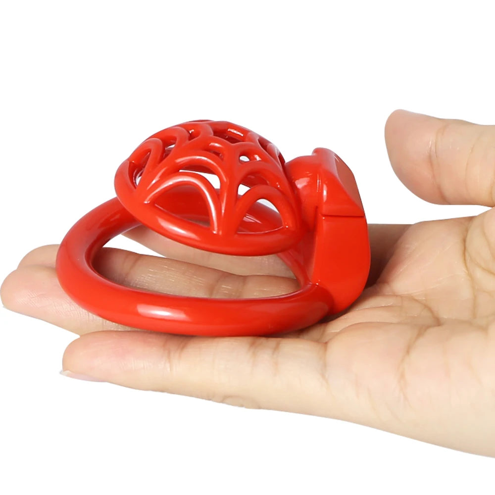 Micro Superlight 3D Printed Resin Spidernet Chastity Cage