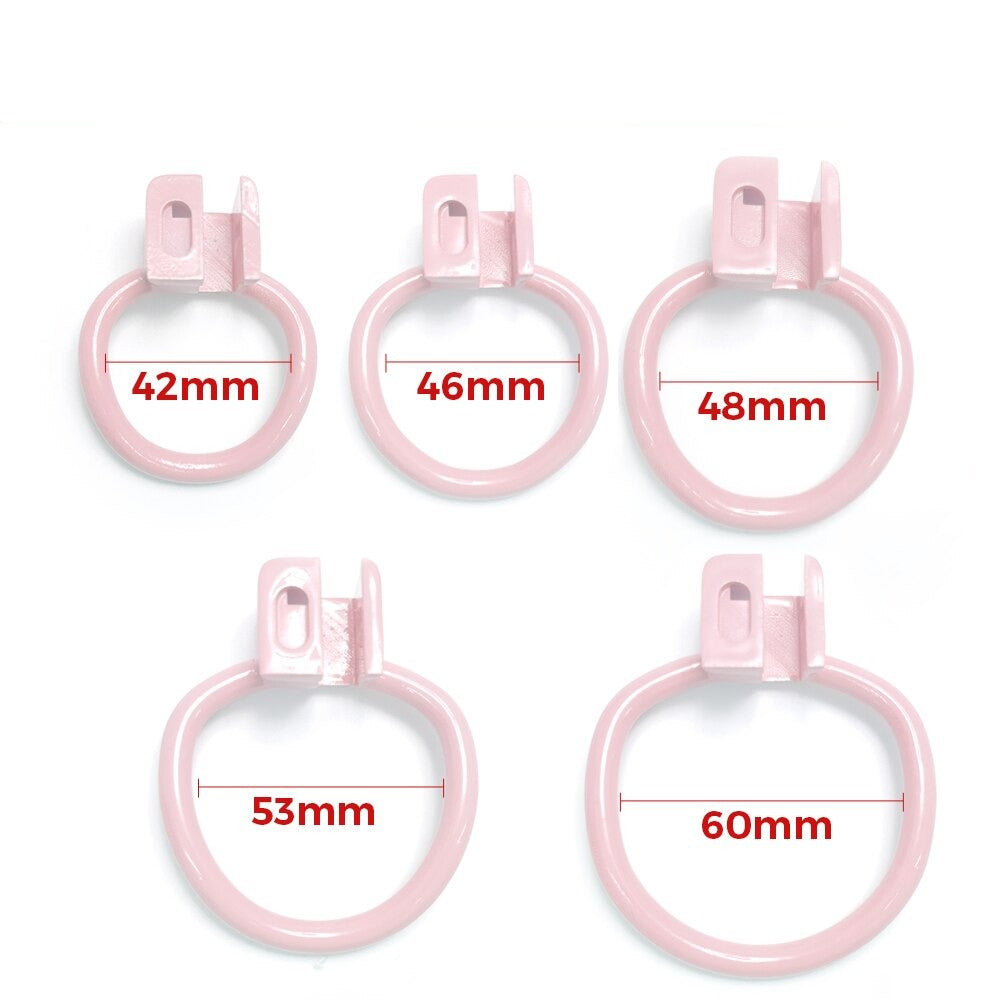 Pink Penis Rings For Sissy BDSM Play