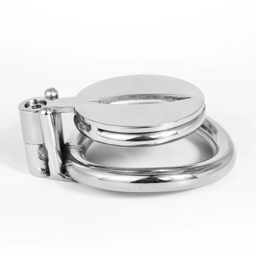 Pussy Hole Small Stainless Steel Male Chastity Cage With Urethral Catheter