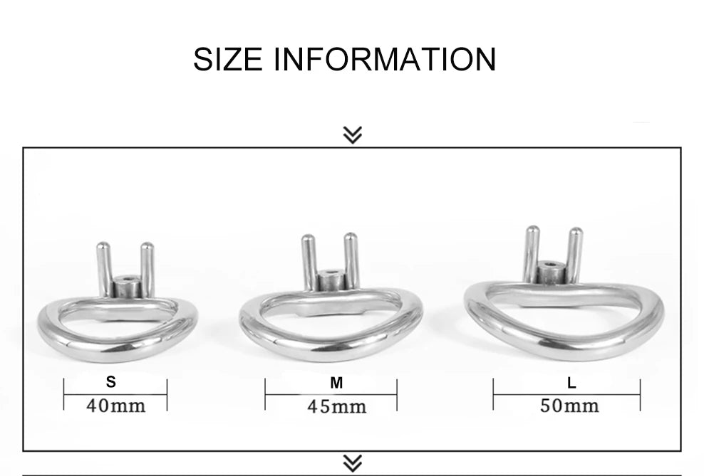 Pussy Hole Small Stainless Steel Male Chastity Cage With Urethral Catheter