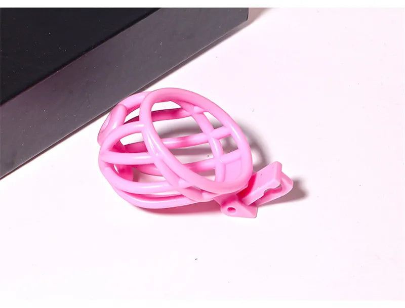 3D Printed PA Prince Albert Chastity Cage with 4 Rings