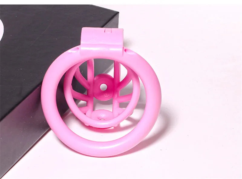3D Printed PA Prince Albert Chastity Cage with 4 Rings
