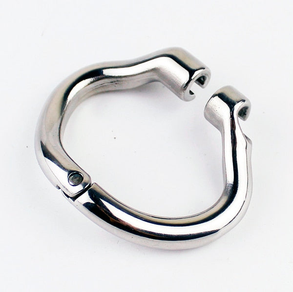 Inverted Chastity Cage with Catheter For Men - Stainless Steel Cock Cage