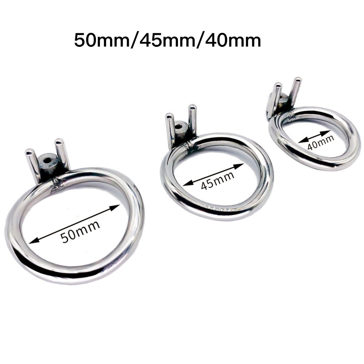 Male Stainless Steel Metal Chastity Cage With Detachable Silicone/Metal Urethral Tube