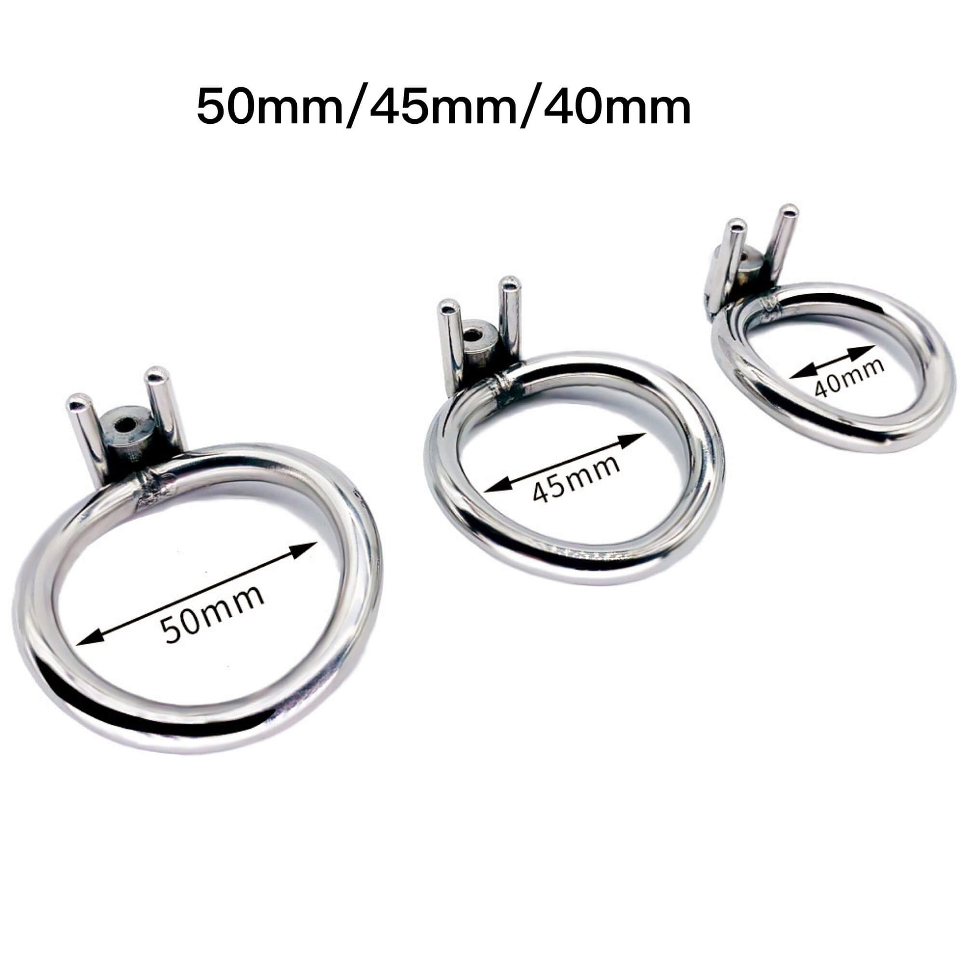Male Stainless Steel Metal Chastity Cage With Detachable Silicone/Metal Urethral Tube