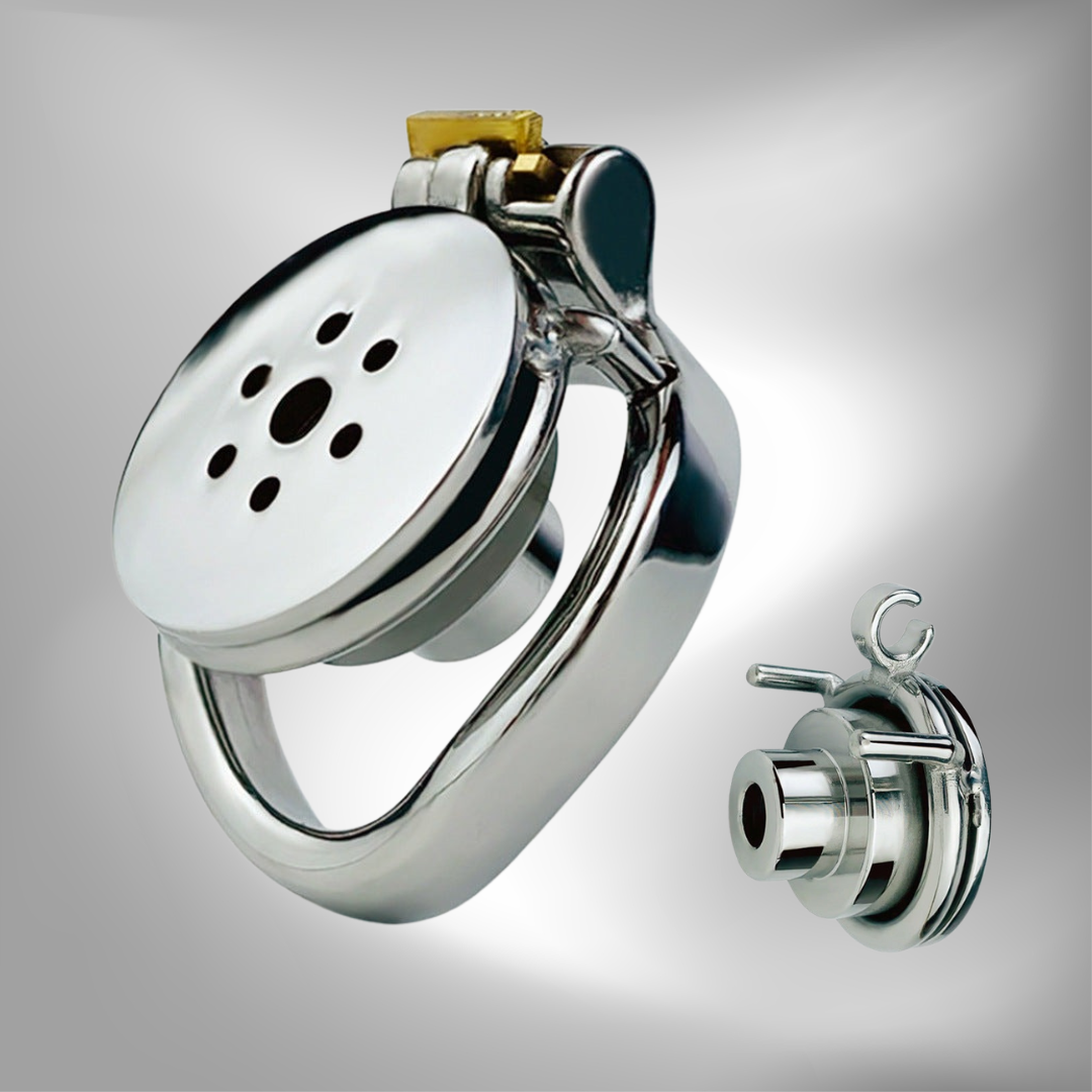 Micro Inverted Chastity Cage Tiny Flat Negative Cock Cage For Discreet Wear Male Chastity Device