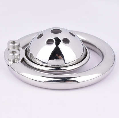 Male Urethral Sound Chastity Cage Hemisphere Femboy Penis Cage - InvertedChastity