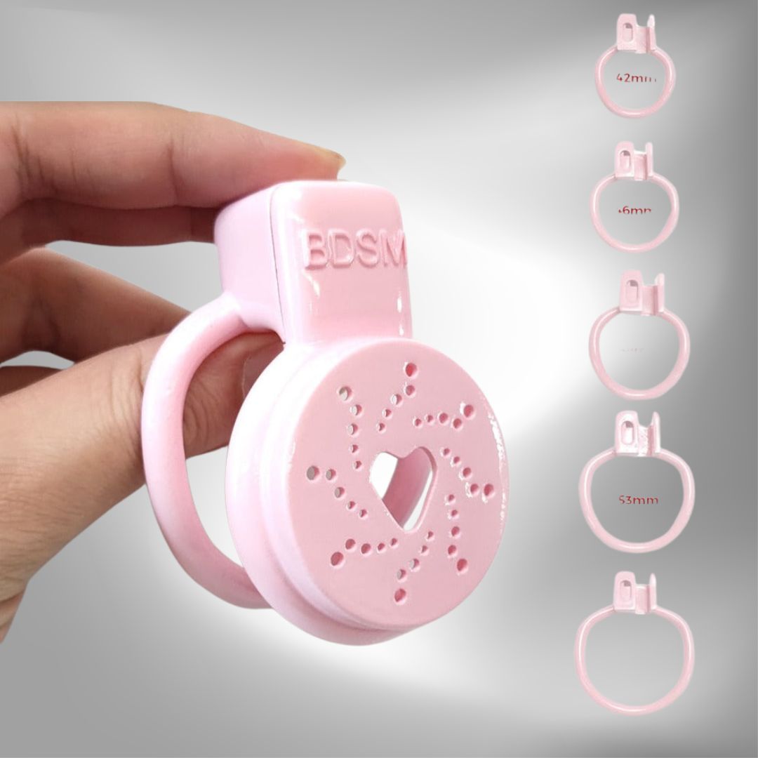 3D-Printed Flat Chastity Cage For Sissy