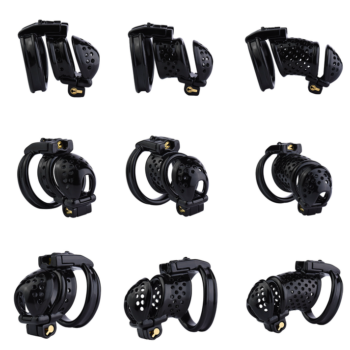 Dual-Lock 3D Printed Chastity Cage with Removable Cap Resin Cock Cage ...