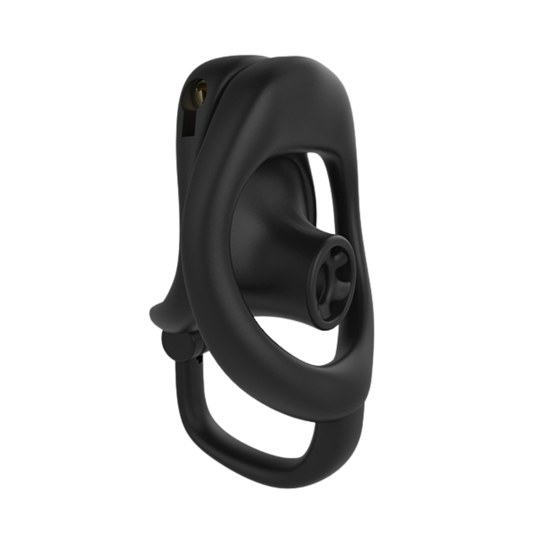 Black/Pink Resin Inverted Chastity Cage Lightweight Negative CockCage with Testicle Support