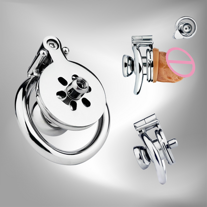 Inverted Chastity Cage With Removable Dildo - InvertedChastity